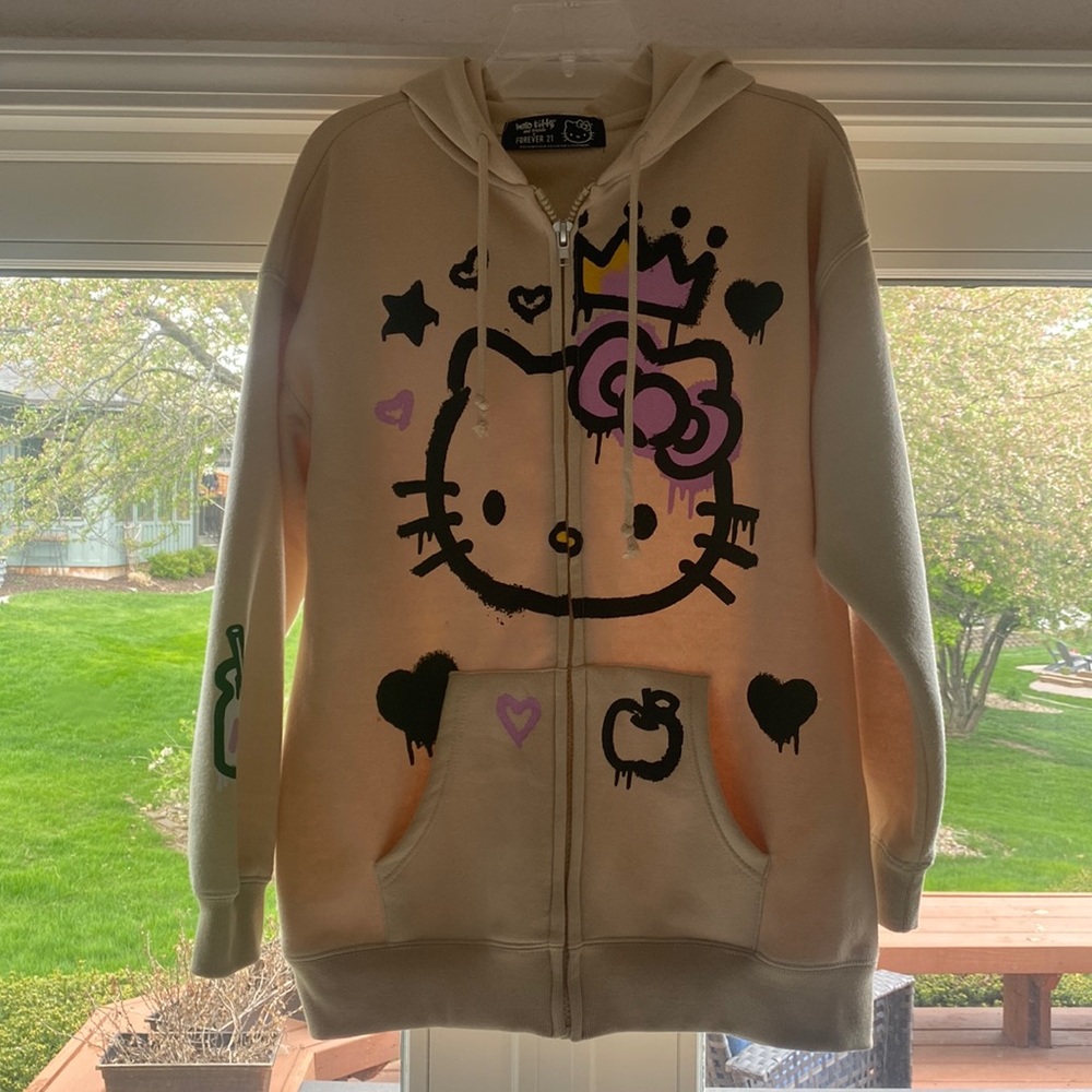 Like new Hello Kitty zip up hoodie
